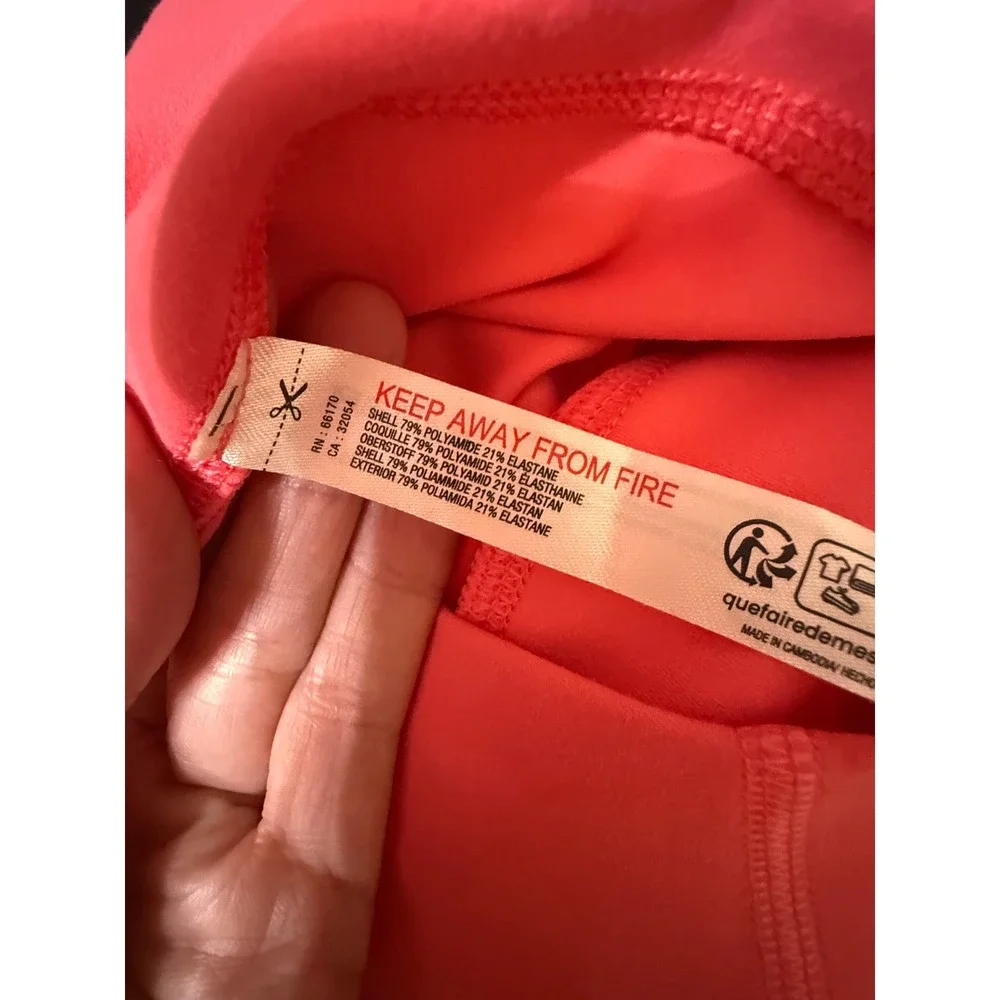 Free People FP Movement Never Better Bike Shorts Coral Red L 5